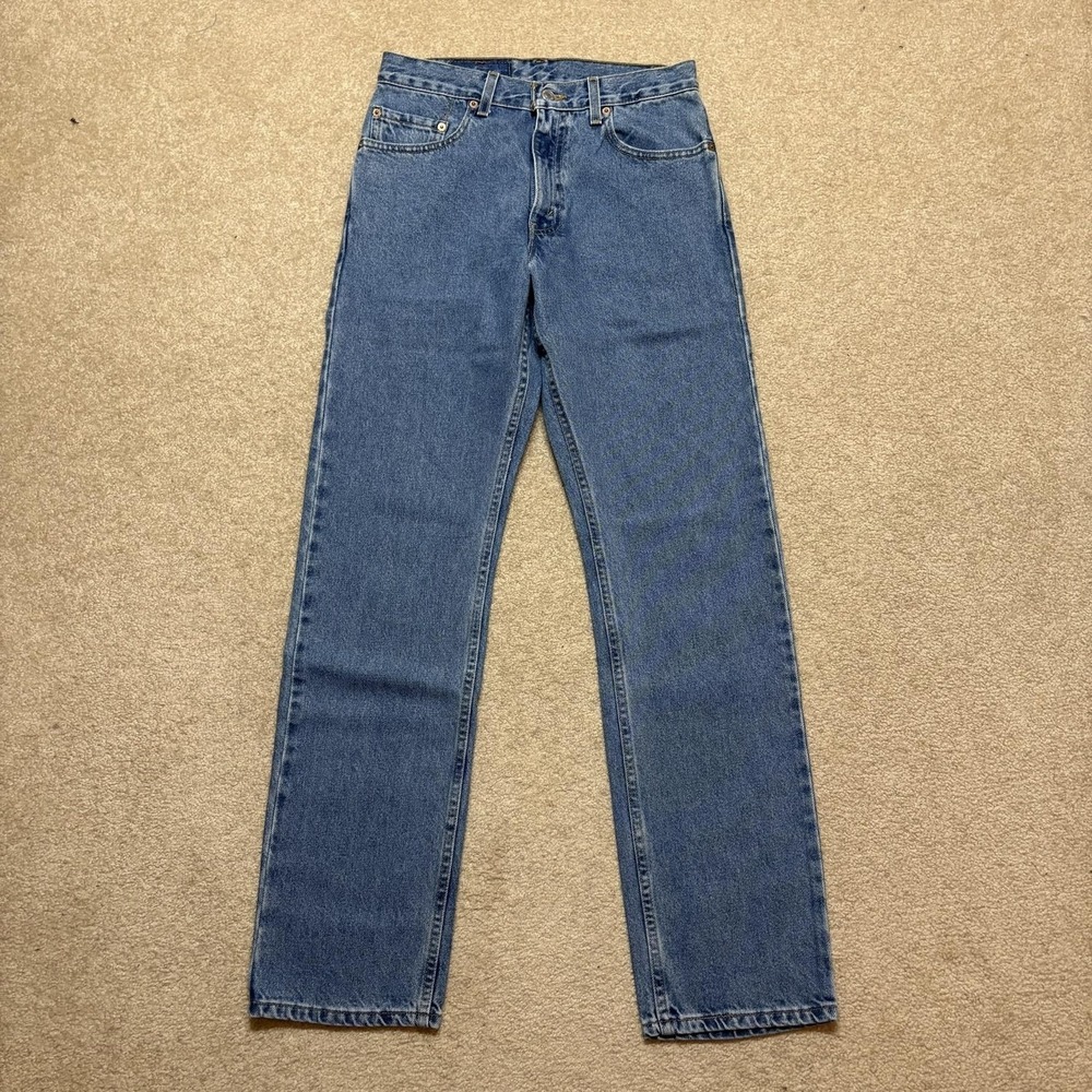 Vtg Levis 505 Jeans Mens 29x32 Blue Regular Fit Straight Leg Denim Pants 90s